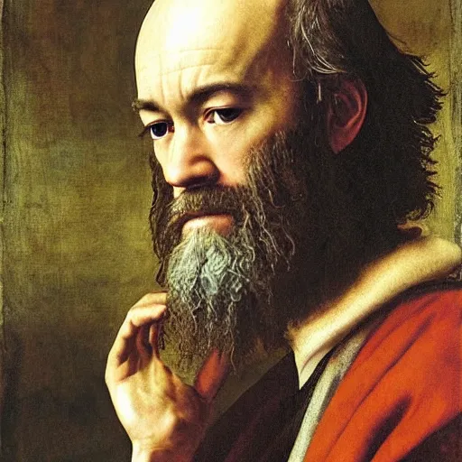 Image similar to michael stipe renaissance painting