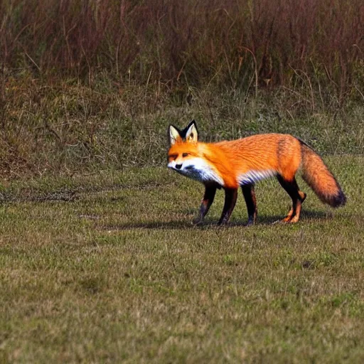 Prompt: fox in a field