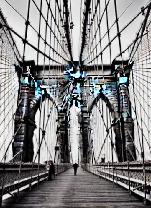 Image similar to beautiful brooklyn bridge photography award winning cinematography