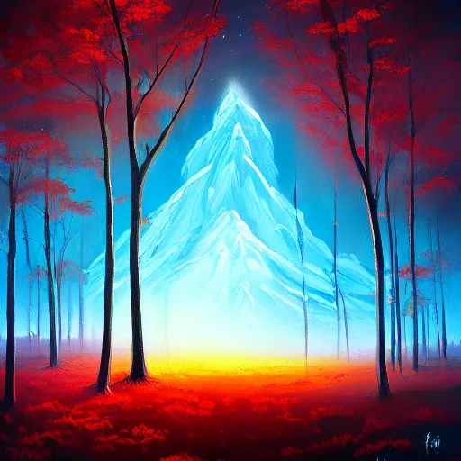 Prompt: landscape painting by Anato Finnstark