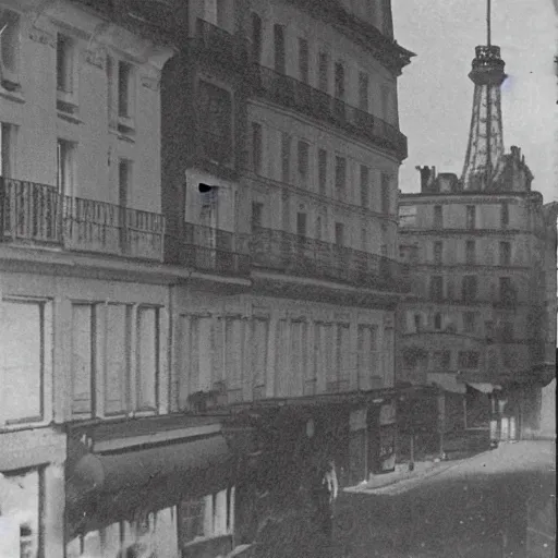 Image similar to an ufo sighting in paris in 1 9 2 0, novelle vague