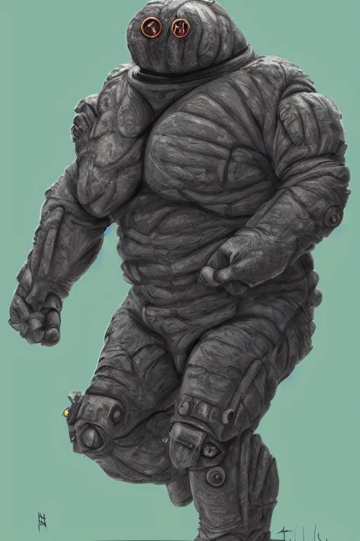 Prompt: alfred hitchcock tardigrade!!! as cyborg, epic, cinematic, elegant, highly detailed, featured on artstation