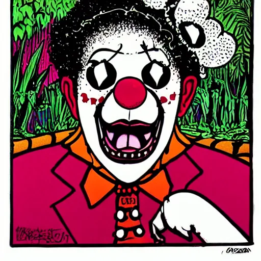 Prompt: coco the clown by broken fingaz