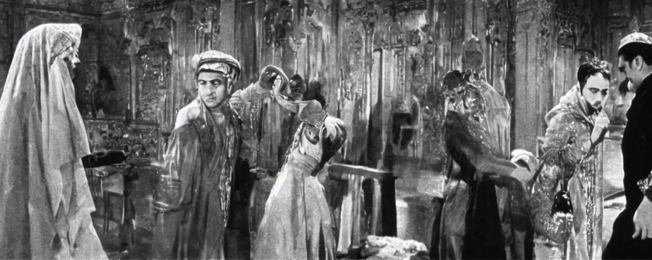 Image similar to the jewel thief, scene in the film Topkapi (1964)