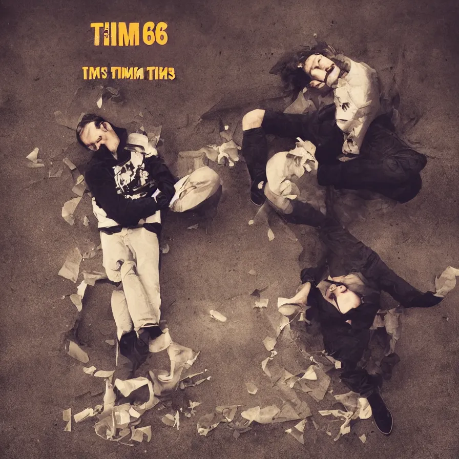 Prompt: Cover art for a song titled: 'When Tim6 Seems to Drag On Forever'.
