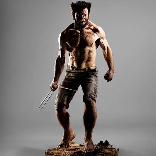 Image similar to the wolverine, zombie, full body shot by yousuf karsh, golden hour, realistic, body shot, sharp focus, 8 k high definition, insanely detailed, intricate, elegant