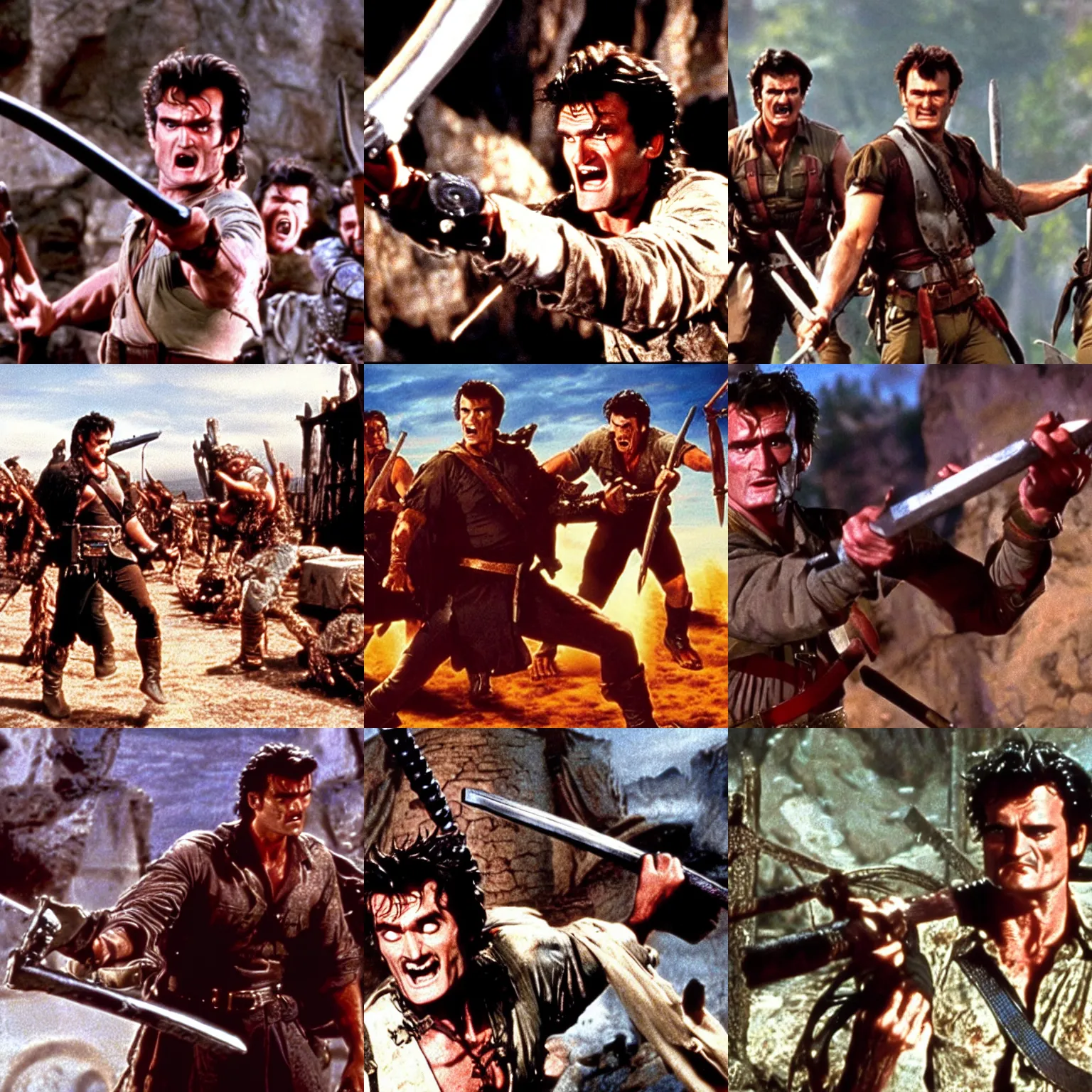 Prompt: a film still from army of darkness ( 1 9 9 2 )