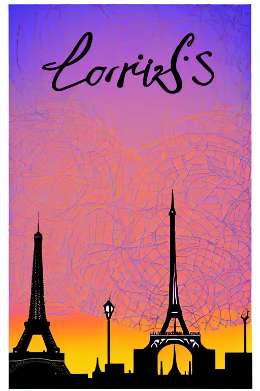 Prompt: minimalist boho style art of colorful paris at sunrise, illustration, vector art