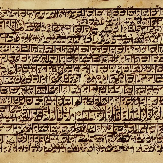 Image similar to constructed script inspired by hebrew and khmer writing