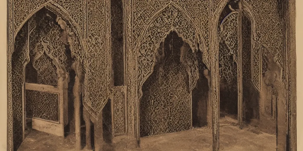 Image similar to vintage arabian gothic