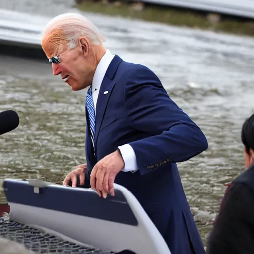 Image similar to joe biden falling again, panasonic photo