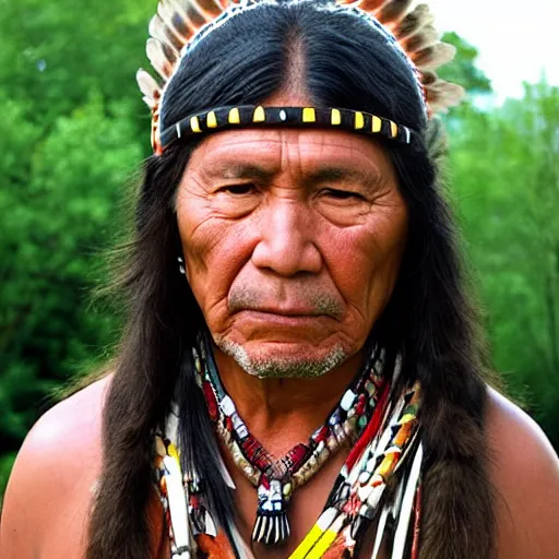 Image similar to native American man