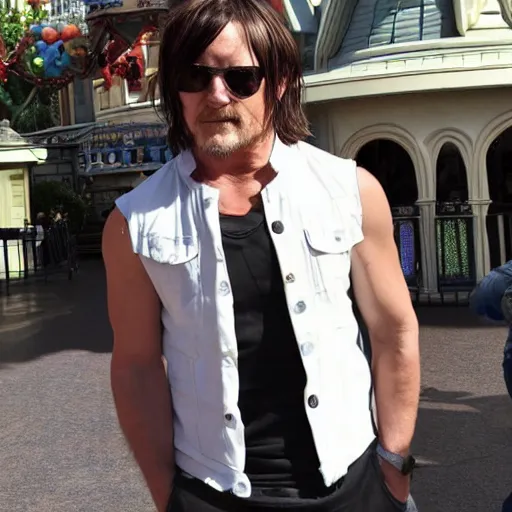 Image similar to norman reedus in disneyland