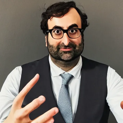 Image similar to linkedin portrait of slim Eric Wareheim