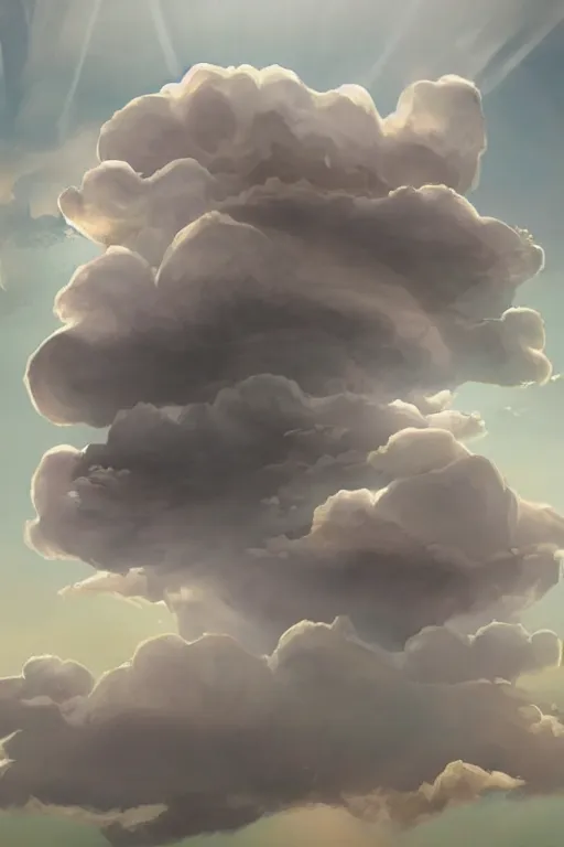 Image similar to clouds that look like angels hair and ice cream castles in the air, and feather canyons everywhere, trending on artstation