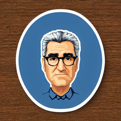 Image similar to schitts creek eugene levy as johnny rose, sticker - art, svg vector, adobe - illustrator