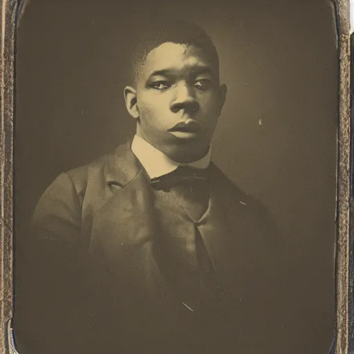 Prompt: A grime MC, ambrotype