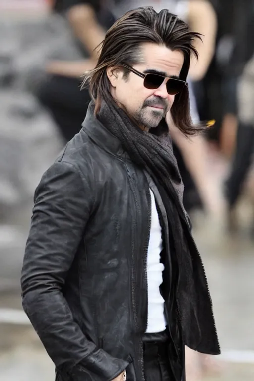 Prompt: Colin Farrell has Gambit In the style of Serge Marshennikov