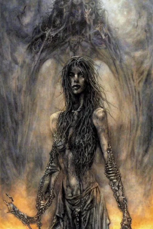 Image similar to highway to hell by luis royo.