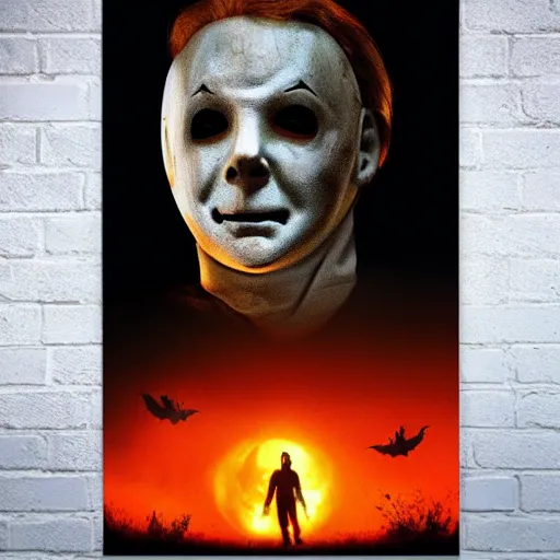 Prompt: Michael Myers from the movie Halloween highly detailed 8k hdr movie poster