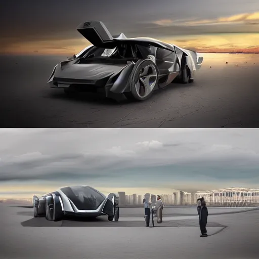 Image similar to khyzyl saleem car : medium size: 7, u, x, y, o medium size form panels: motherboard medium size forms : Kazimir Malevich big size forms : zaha hadid architecture big size forms: brutalist medium size forms: sci-fi futuristic setting: Ash Thorp car: ultra realistic phtotography, keyshot, unreal engine 5, high oiled liquid glossy specularity reflections, ultra detailed, 4k, 8k, 16k: blade runner 2049 color : cinematic, high contrast