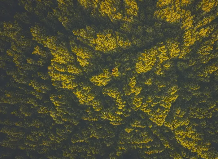 Prompt: symmetry!! a 2 8 mm macro tilt shift aerial view of a beautiful lush mountain range, photography, film, film grain, canon 5 0 mm, cinematic lighting, golden hour, hazy,