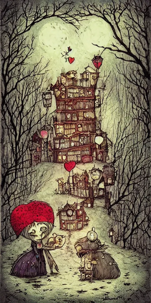 Image similar to a valentine's day scene by alexander jansson