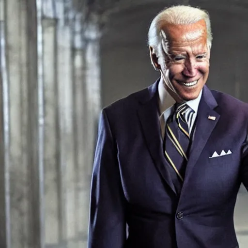 Prompt: Joe Biden as Bane in The Dark Knight Rises