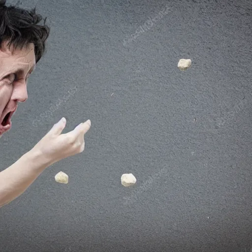 Image similar to angry neighbour throwing rocks