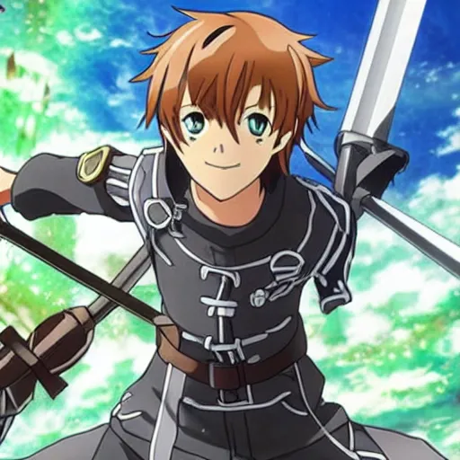 Prompt: Shaggy in Sword Art Online Movie Adaptation