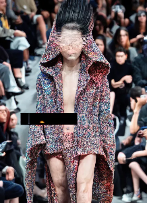 Image similar to hyperrealistic and heavy detailed balenciaga runway show of mortal kombat, leica sl 2 5 0 mm, vivid color, high quality, high textured, real life