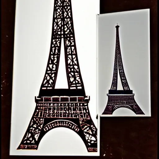 Prompt: la torre eiffel cubierta de chocolate