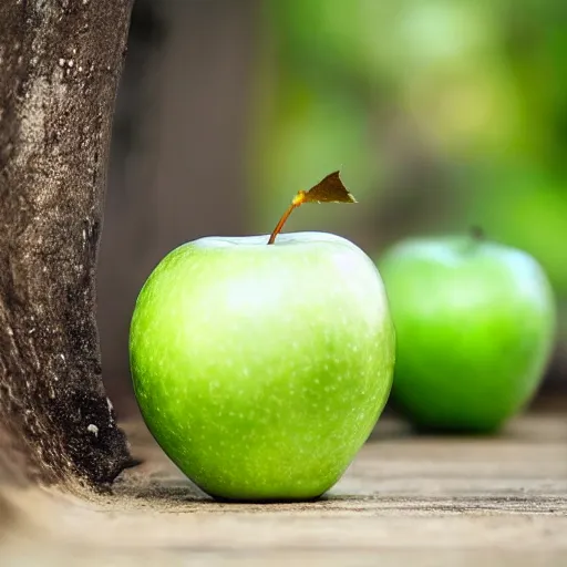 Image similar to a beautiful photo of a green apple