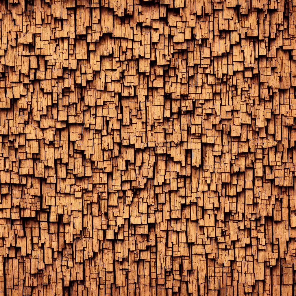 Image similar to a close up of a wall made of wood, a microscopic photo by fred a. precht, shutterstock contest winner, crystal cubism, dye - transfer, ultrafine detail, uhd image