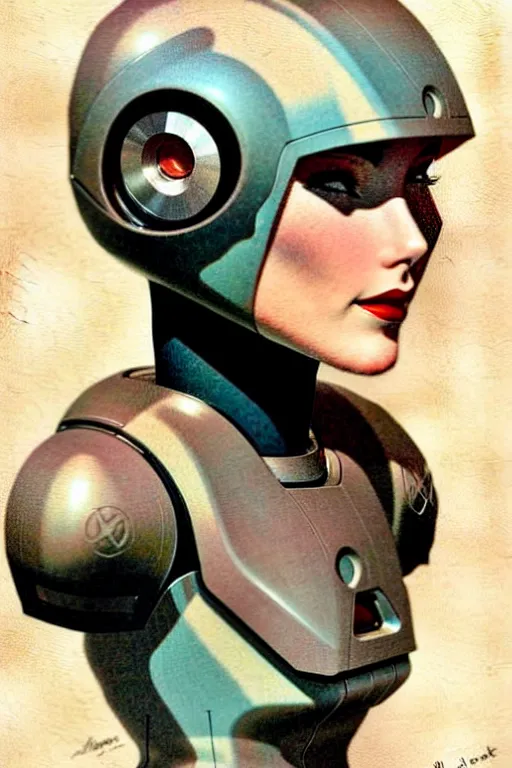 Image similar to ( ( ( ( ( 1 9 5 0 s retro future robot android woman. muted colors. ) ) ) ) ) by jean - baptiste monge!!!!!!!!!!!!!!!!!!!!!!!!!!!!!!