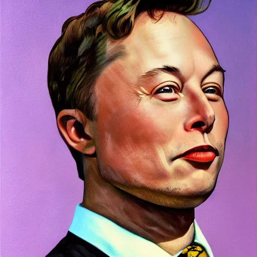 Prompt: elon musk, portrait by dorothea tanning
