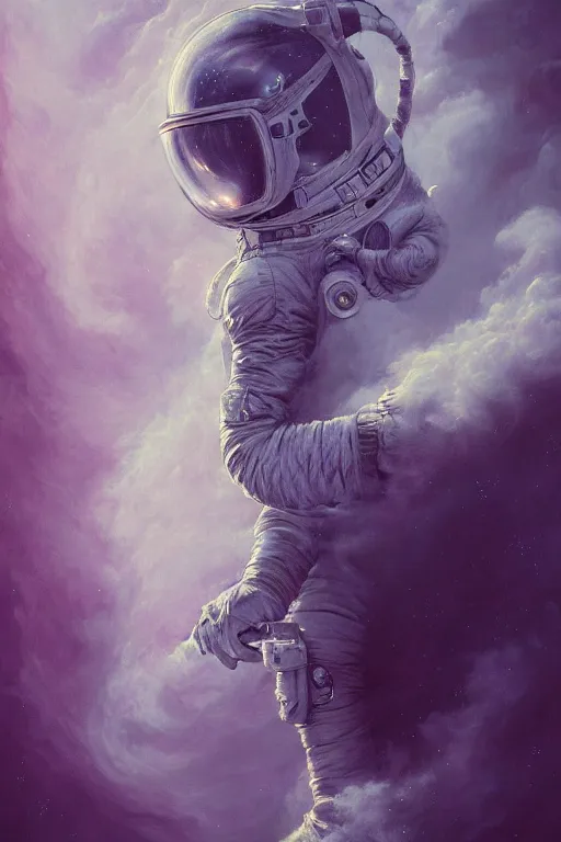 Image similar to close up shot of a full body floating astronaut portrait smoke elemental fading into white smoke, high contrast, james gurney, peter mohrbacher, mike mignola, black paper, mandelbulb fractal, trending on artstation, exquisite detail perfect, large brush strokes, bold pinks and blues tones, intricate ink illustration, black background