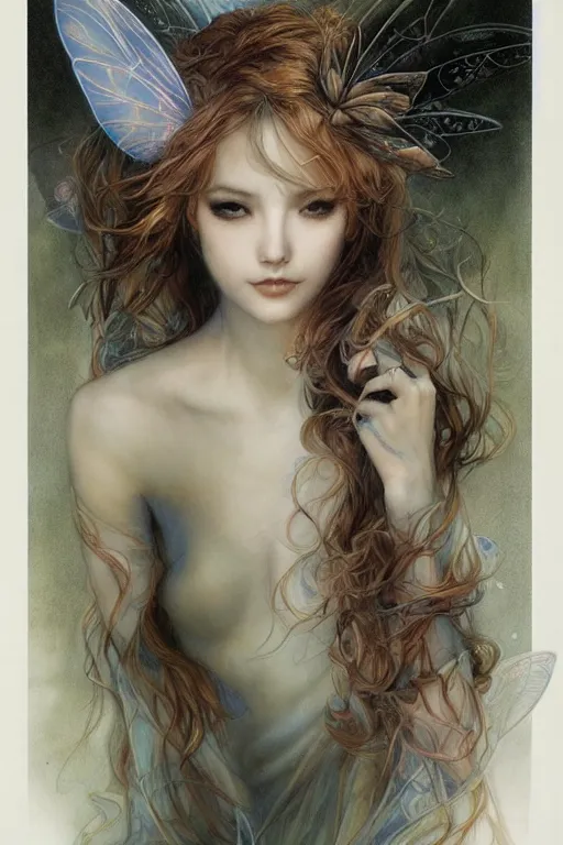 Image similar to a faerie by alan lee and artgerm