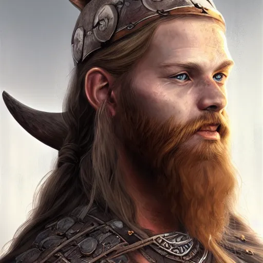 Image similar to portrait of a viking, female,, epic fantasy, detailed, intricate, digital painting, concept art, realistic, smooth, focus, rim light