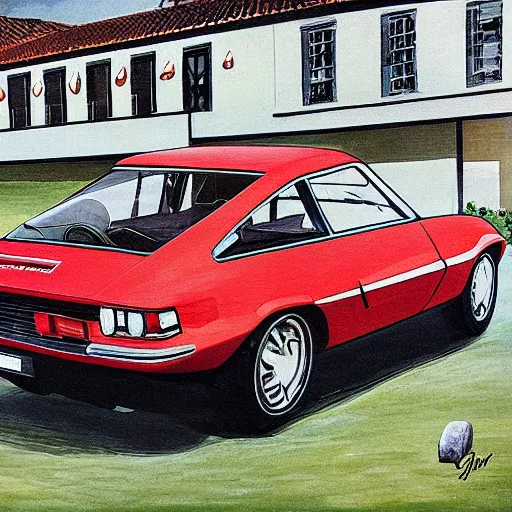 Prompt: Artwork by Giorgetto Giugiaro