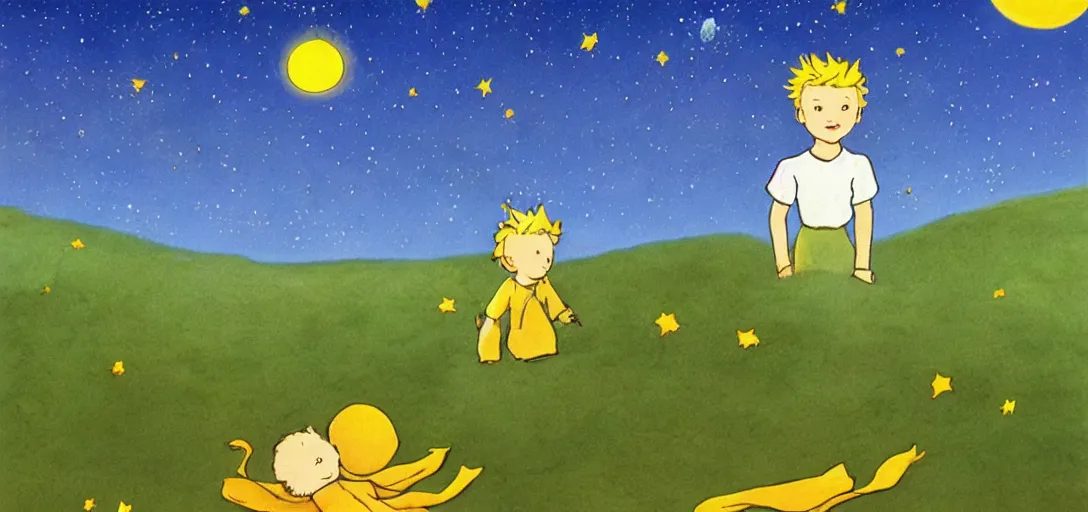 Image similar to The Little Prince Visits Earth