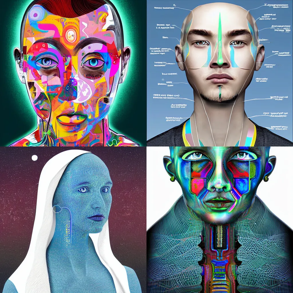 how humans will look in the future, digital art | Stable Diffusion ...