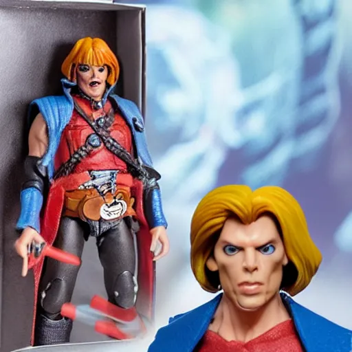 Image similar to Johnny Depp He-Man action figure