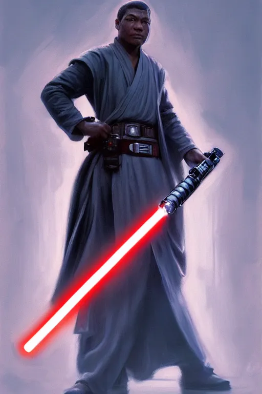 Image similar to breathtaking detailed concept art painting of a jedi winston churchil holding a lightsaber, by hsiao - ron cheng, exquisite detail, extremely moody lighting, 8 k