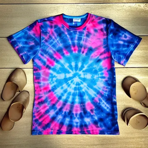 Image similar to A tie-dyed t-shirt