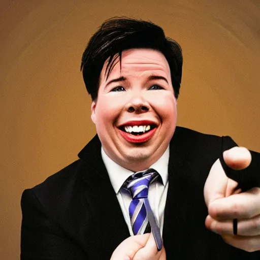 Prompt: Michael mcintyre as a psycho killer