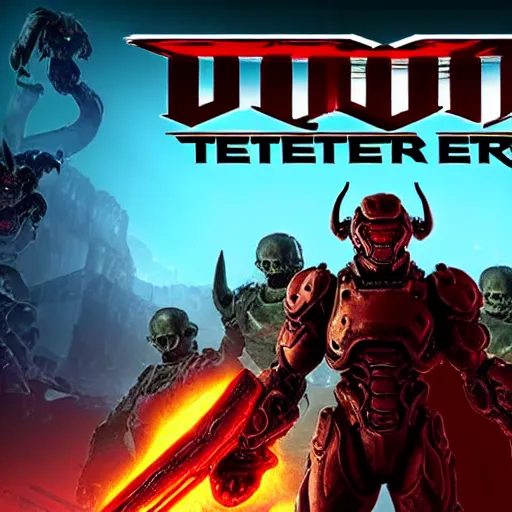 Prompt: vtuber streaming doom eternal game at the tall building