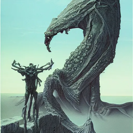 Image similar to the one who watches by Wayne Barlowe