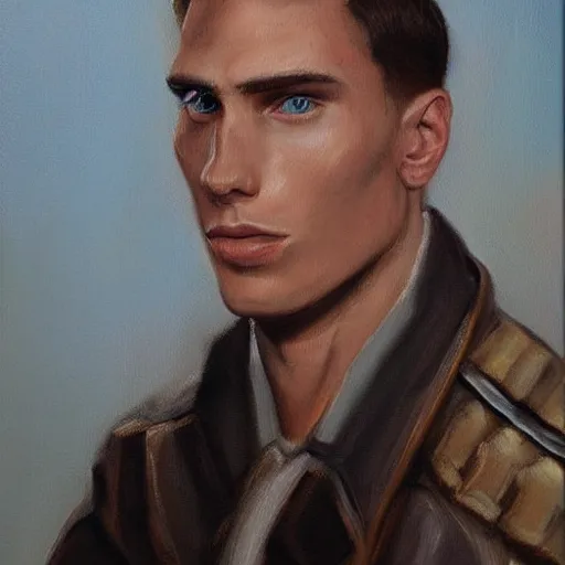 Image similar to gigachad sigma alpha male Jerma985, highly detailed oil-painting