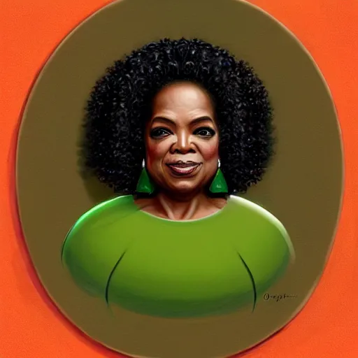 Image similar to a dish of oprah winfreys face fused with okra veg with green stalky ( ( green oprah winfrey's face ) ), oprah okra winfrey sentient veg, by greg rutkowski